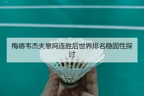 梅德韦杰夫意网连胜后世界排名稳固性探讨